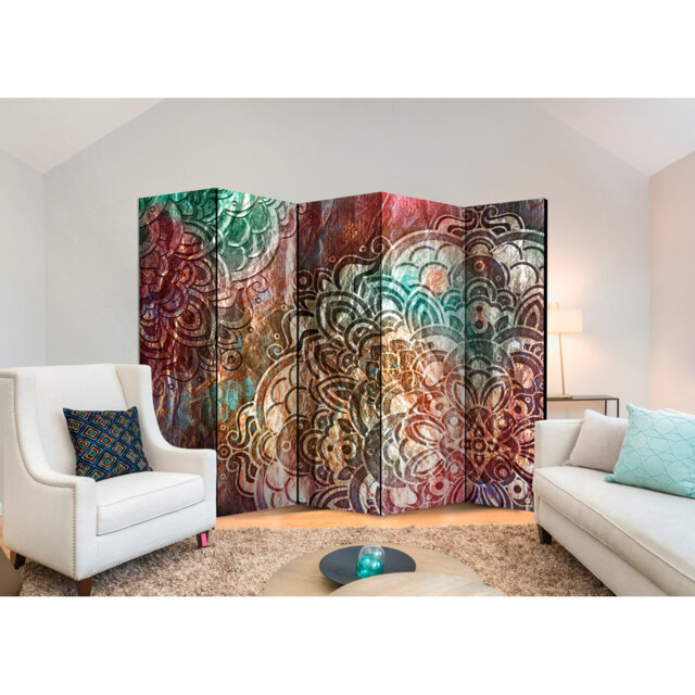 Room Divider - Mandala: Copper Garden II [Room Dividers]