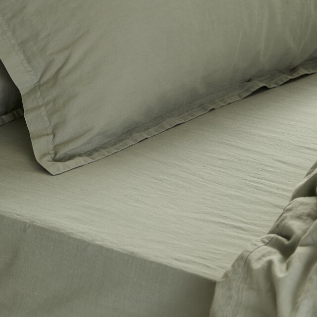 Hebden Washed Cotton Fitted Sheet