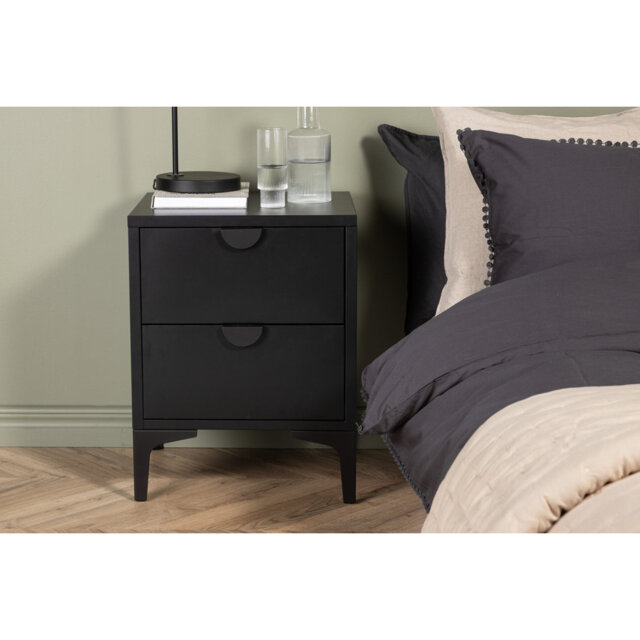 Losada 2 Drawer Bedside Table