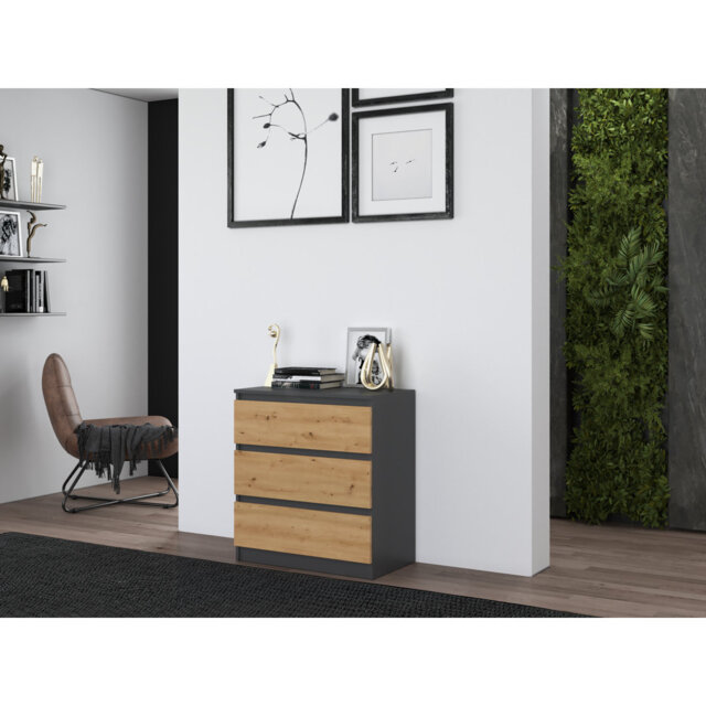 Traynor 3 Drawer 70cm W Chest of Drawers
