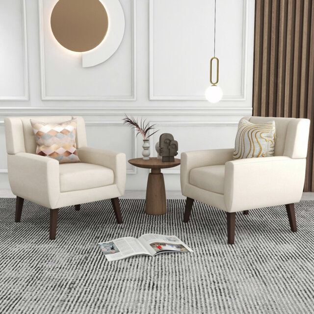 Jaqueze 73.4 Cm Wide Cotton Armchair