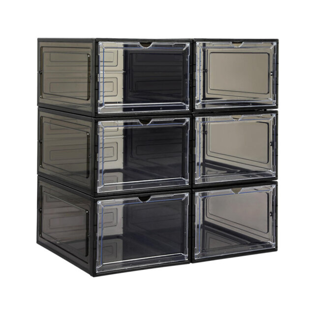 6 Pair Stackable Shoe Storage Box