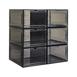 6 Pair Stackable Shoe Storage Box