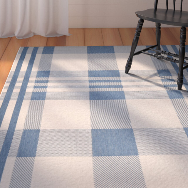 Andish Plaid Indoor / Outdoor Area Rug