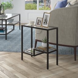 Glass Top End Table