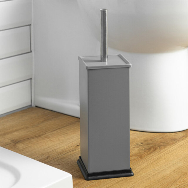 Harbour Housewares Square Toilet Brush and Holder