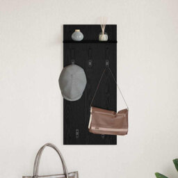 Wall-Mounted Coat Rack 90 X 40 X 10 Cm Engineered Wood