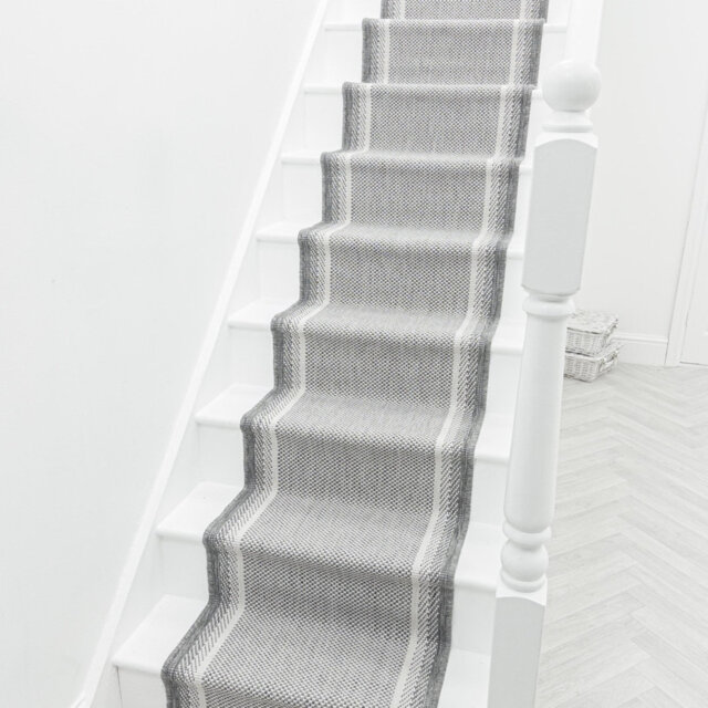 Geo Grey Stair Runner â Reversible, Durable & Hardwearing Carpet for Stairs & Staircases, Multiple Lengths