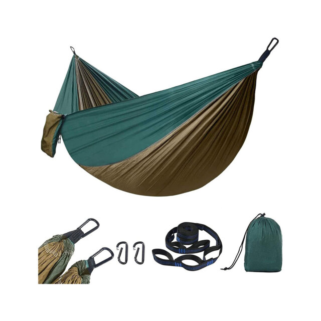 Camping Hammock Outdoor, Quick-drying & Portable for Patio, Yard, Camping, Carrying Bag Included