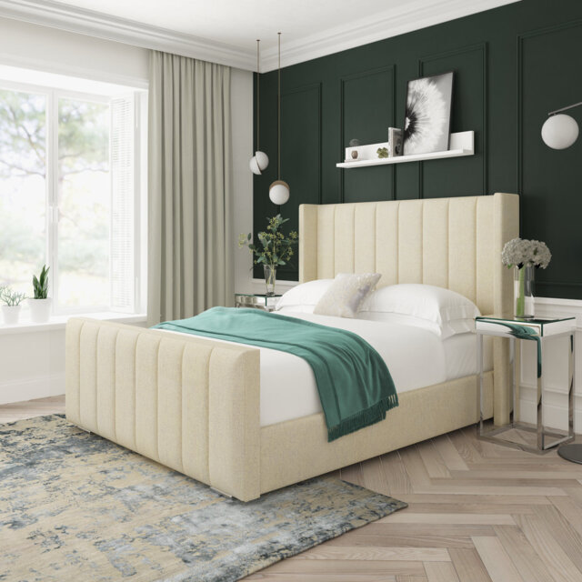 Willow Wool Upholstered Bed Frame