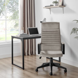 Alexas Luxury Velvet Office Chair - Ergonomic Adjustable Supporting Modern Design