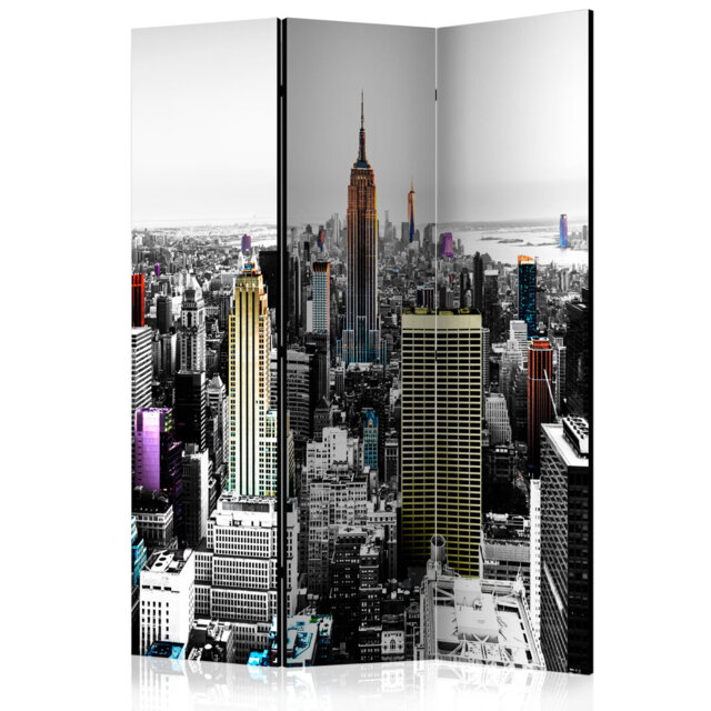 Room Divider - Iridescent Skyscrapers  [Room Dividers]