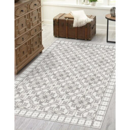 Emitt Vinyl Machine Printed Area Rug