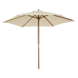 Brenlee 250cm Traditional Parasol with Pulley Lift