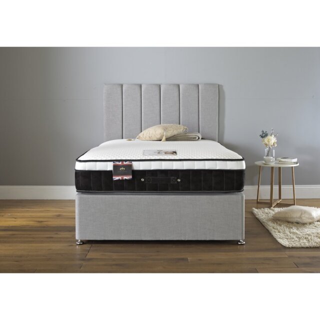 Aspelare Upholstered Divan Bed with Mattress