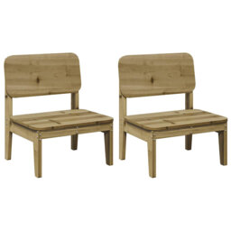 Garden Chairs 2 Pcs 60X52.5X72 Cm