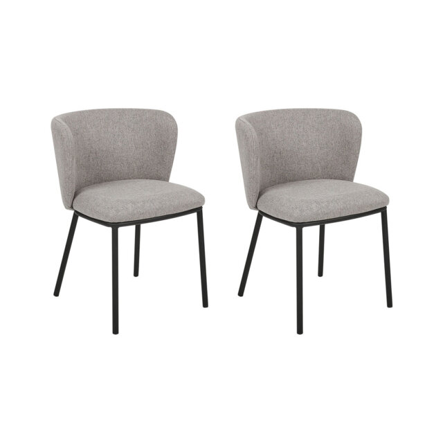Mina 40cm H Velvet Upholstered Metal Full Back Side Chair