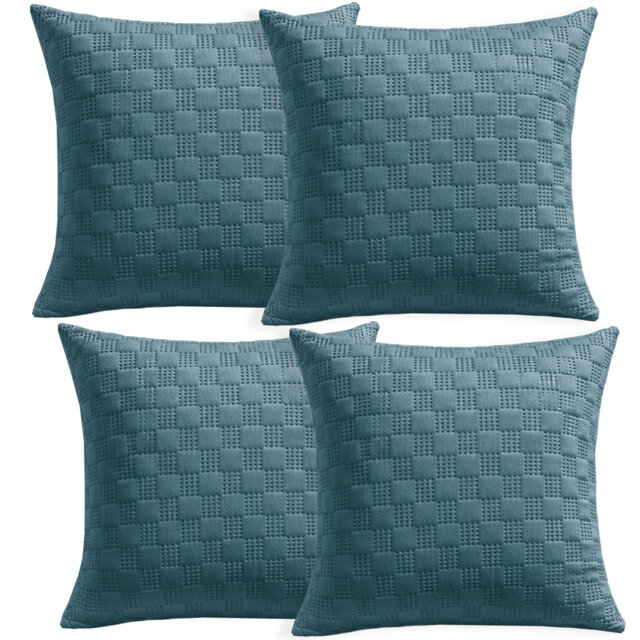 Aspire Homeware Embossed Square Velvet Cushion Covers