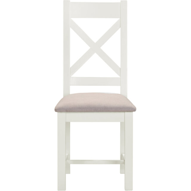 Windsor 50.5cm H Fabric Upholstered Cross Back Side Chair