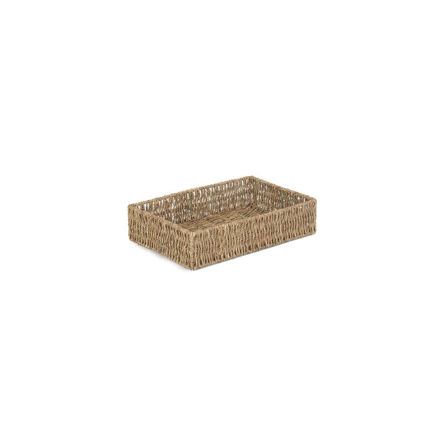Forbestown Wicker Seagrass Storage Tray BasketÂ 