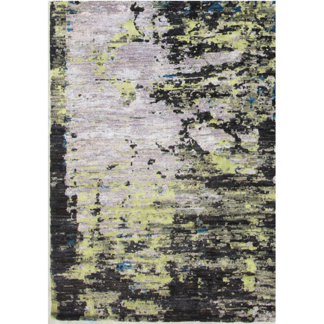 Geometric Hand Knotted 150cm X 208cm Area Rug