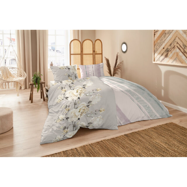 Octavia Cotton Floral Duvet Cover Set with Pillow Shams Included