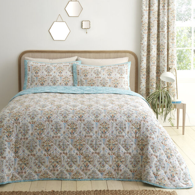 Edena Decorative Floral Cotton Blend Floral Bedspread