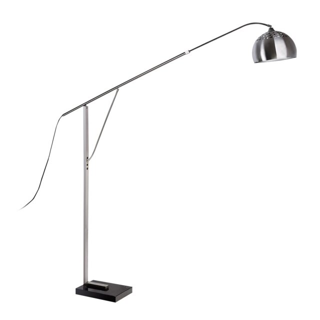 Gerena 220cm Chrome Arched Floor Lamp