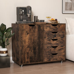 78cm Wide 5 -Drawer Mobile File Cabinet
