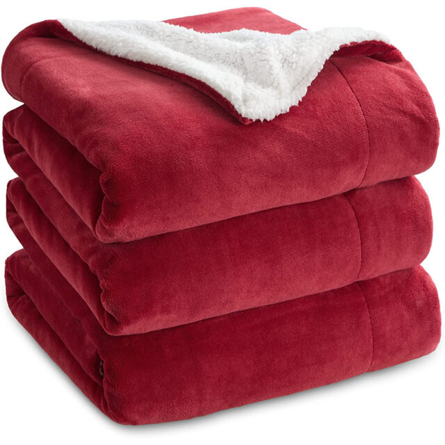 Sherpa Fleece Blanket Throw