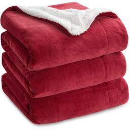 Sherpa Fleece Blanket Throw