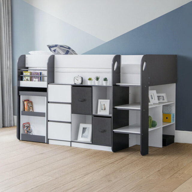 Fia 90 X 190cm Mid Sleepers with Storage Included