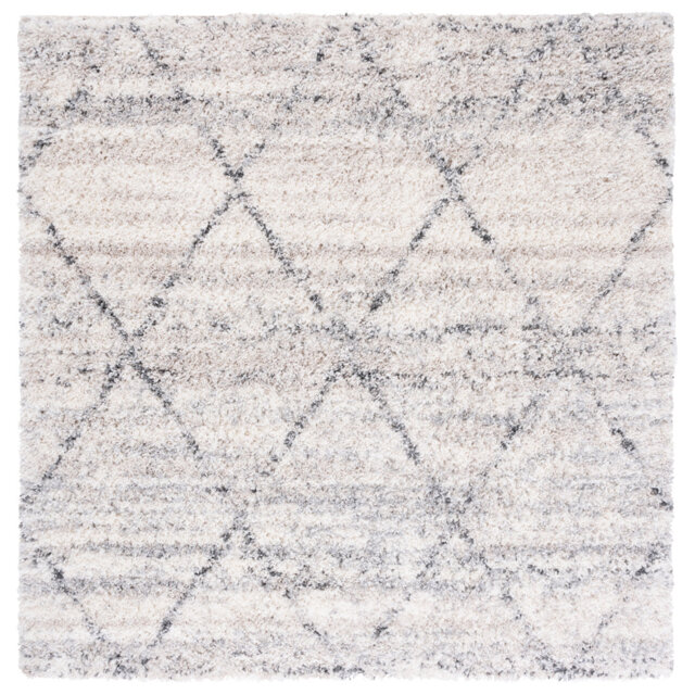 Ockton Geometric Grey Area Rug