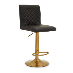 Wilksboro Swivel Upholstered Adjustable Height Counter Stool with Metal Frame