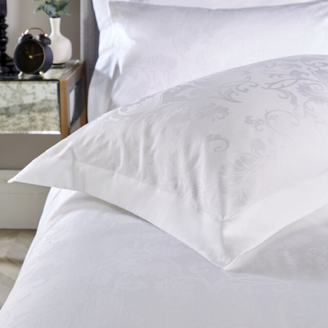 300 Thread Count Sateen Jacquard Oxford Pillowcase