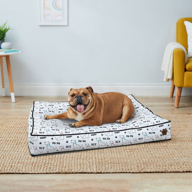 Dog Bed For Small - Medium - Large Dogs - Soft Pet Bed Mattress With Machine Washable Cover & PU Foam Pet Crate Bed - Dog Bed Mattress With Non-Slip B