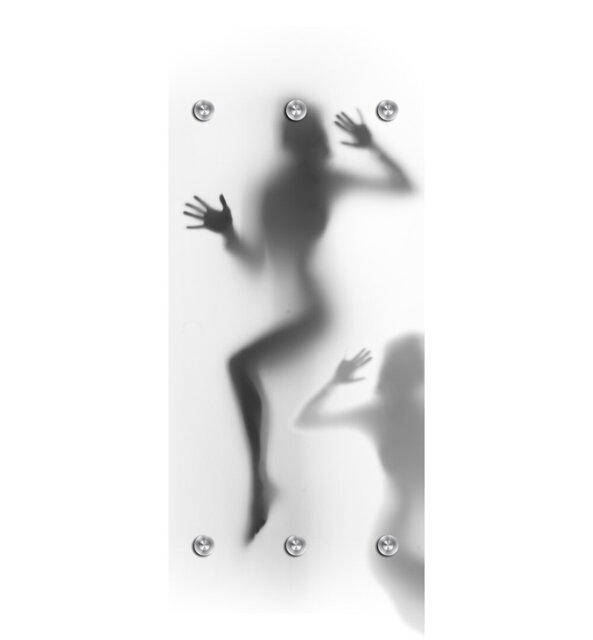 Naked behind Frosted Glass - Kaelyn Wall Mounted Coat Rack