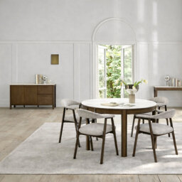 Extendable Round Dining Table