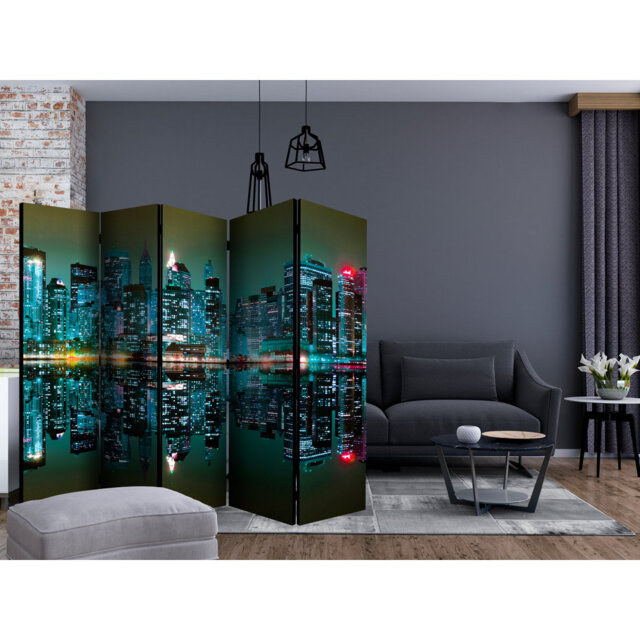Room Divider - Gold Reflections - NYC II [Room Dividers]