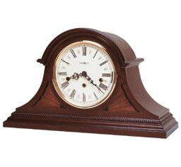Roman Numeral Mahogany Solid Wood Mechanical Tabletop Clock in Wood