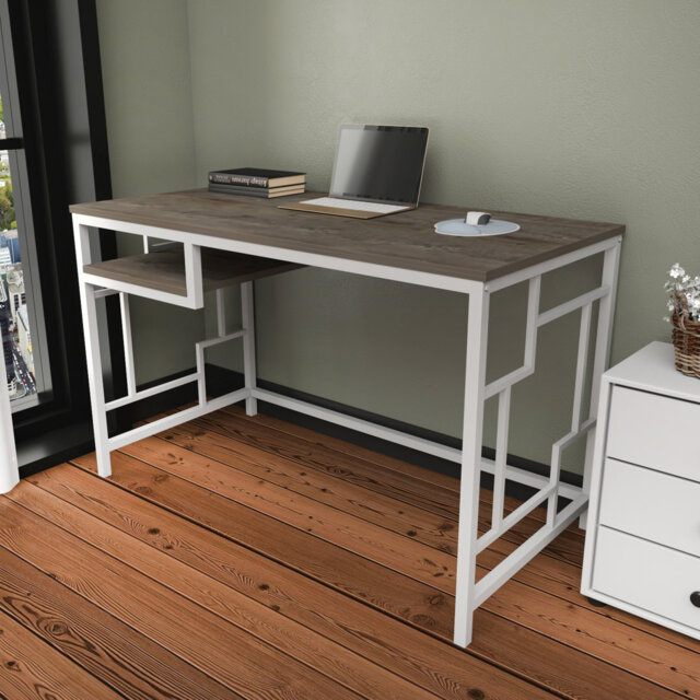 Marquala 120cm Wide Metal Frame Computer Desk