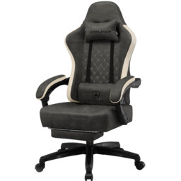 LUCKRACER GAMING CHAIR Adjustable Reclining Ergonomic Swiveling PC & Racing Game Chair with Footrest