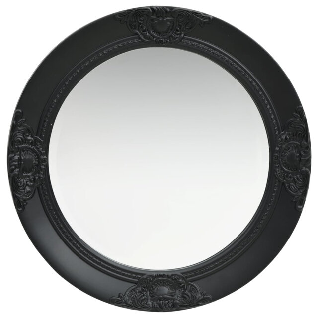 Gioia Wood Round Wall Mirror