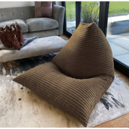 Jumbo Cord Adult Wedge Corduroy Refillable Bean Bag Lounger
