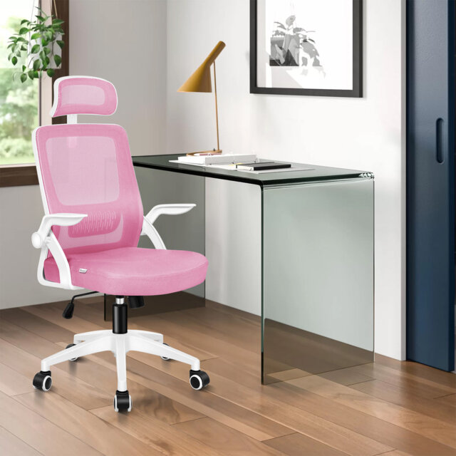 Office Chair Mesh Tilt Executive Fabric Seat