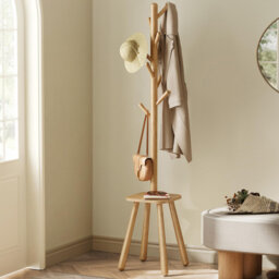 Millersburg Solid Wood Freestanding 8 - Hook Coat Rack