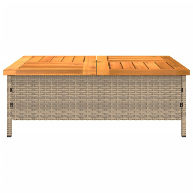 Parasol Base Cover 70X70x25 Cm Poly Rattan And Acacia