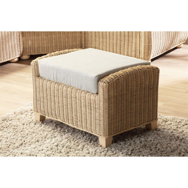 70cm Wide Solid Colour Footstool Ottoman