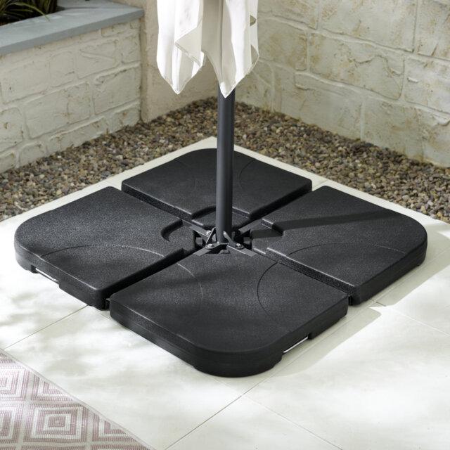 Casilla Square Garden Parasol Base - Modern Patio for Dining, Sofa Sets or Sun Loungers