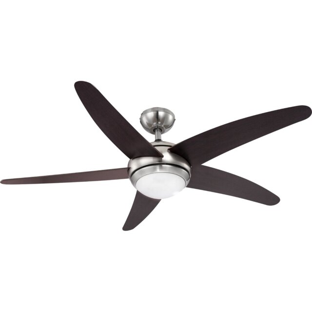 132cm Posada 5 - Blade Ceiling Fan with Remote Control and Lighted Kit Inlucded